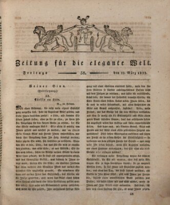 Zeitung für die elegante Welt Freitag 22. März 1822