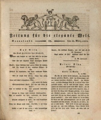 Zeitung für die elegante Welt Samstag 23. März 1822