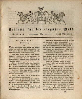 Zeitung für die elegante Welt Freitag 29. März 1822