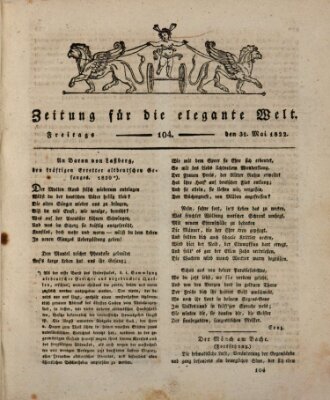 Zeitung für die elegante Welt Freitag 31. Mai 1822