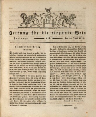 Zeitung für die elegante Welt Freitag 14. Juni 1822