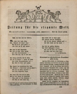 Zeitung für die elegante Welt Samstag 29. Juni 1822