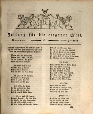 Zeitung für die elegante Welt Montag 8. Juli 1822