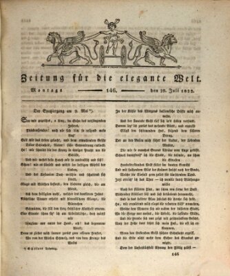 Zeitung für die elegante Welt Montag 29. Juli 1822