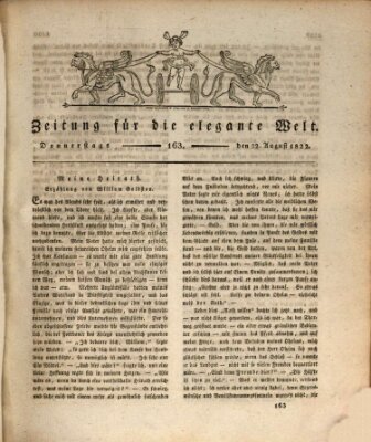 Zeitung für die elegante Welt Donnerstag 22. August 1822