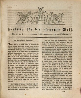 Zeitung für die elegante Welt Montag 14. Oktober 1822