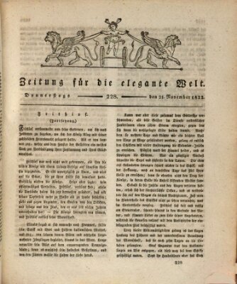 Zeitung für die elegante Welt Donnerstag 21. November 1822