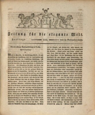 Zeitung für die elegante Welt Freitag 29. November 1822