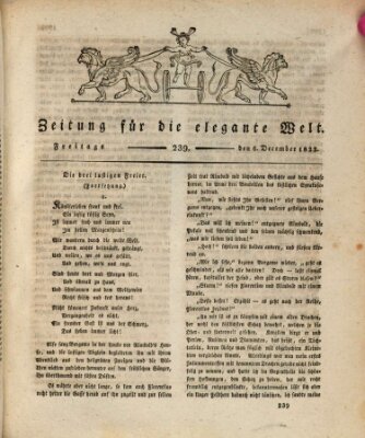 Zeitung für die elegante Welt Freitag 6. Dezember 1822