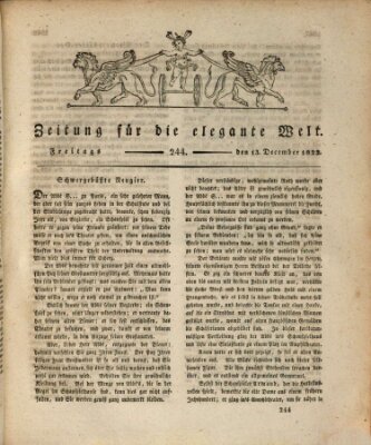 Zeitung für die elegante Welt Freitag 13. Dezember 1822