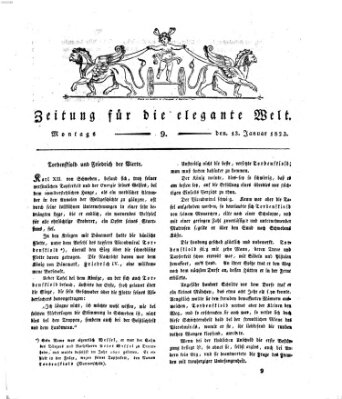 Zeitung für die elegante Welt Montag 13. Januar 1823