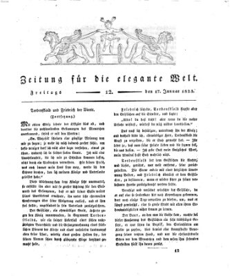 Zeitung für die elegante Welt Freitag 17. Januar 1823