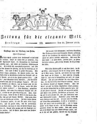 Zeitung für die elegante Welt Freitag 31. Januar 1823