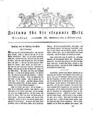 Zeitung für die elegante Welt Dienstag 4. Februar 1823