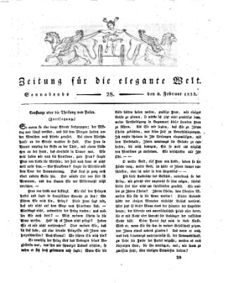 Zeitung für die elegante Welt Samstag 8. Februar 1823