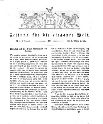 Zeitung für die elegante Welt Freitag 7. März 1823