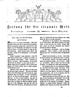 Zeitung für die elegante Welt Dienstag 11. März 1823