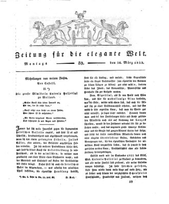 Zeitung für die elegante Welt Montag 24. März 1823