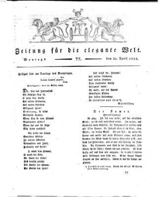 Zeitung für die elegante Welt Montag 21. April 1823