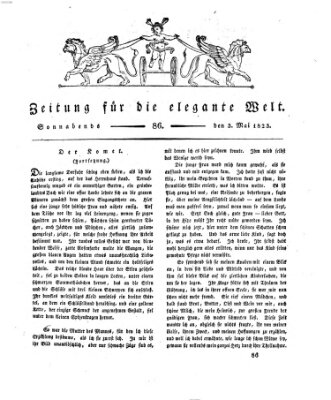 Zeitung für die elegante Welt Samstag 3. Mai 1823