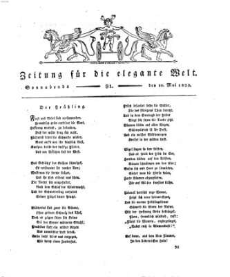 Zeitung für die elegante Welt Samstag 10. Mai 1823