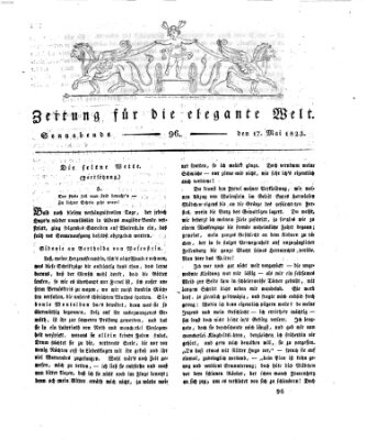 Zeitung für die elegante Welt Samstag 17. Mai 1823