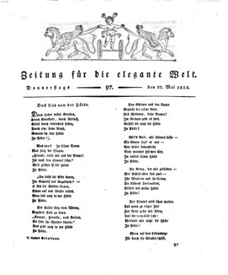 Zeitung für die elegante Welt Donnerstag 22. Mai 1823