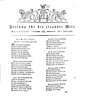 Zeitung für die elegante Welt Samstag 7. Juni 1823