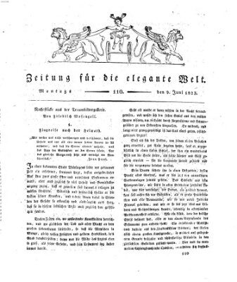 Zeitung für die elegante Welt Montag 9. Juni 1823