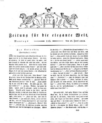 Zeitung für die elegante Welt Montag 16. Juni 1823