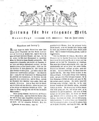 Zeitung für die elegante Welt Donnerstag 19. Juni 1823