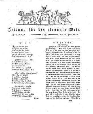 Zeitung für die elegante Welt Freitag 20. Juni 1823