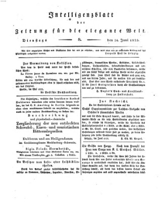 Zeitung für die elegante Welt Dienstag 24. Juni 1823