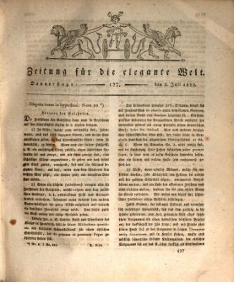 Zeitung für die elegante Welt Donnerstag 3. Juli 1823