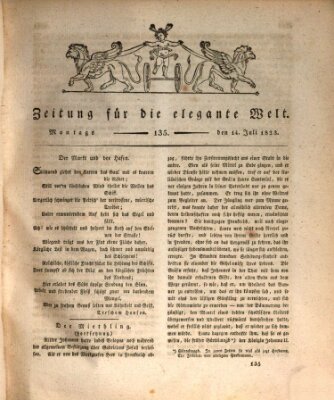 Zeitung für die elegante Welt Montag 14. Juli 1823