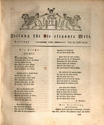 Zeitung für die elegante Welt Freitag 18. Juli 1823