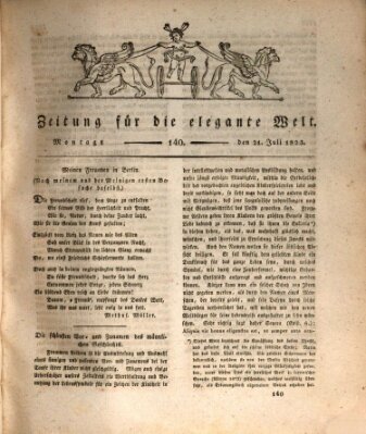 Zeitung für die elegante Welt Montag 21. Juli 1823