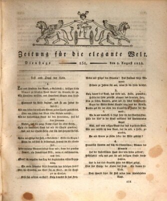 Zeitung für die elegante Welt Dienstag 5. August 1823