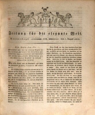 Zeitung für die elegante Welt Donnerstag 7. August 1823