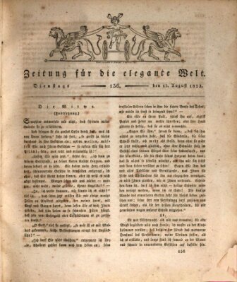 Zeitung für die elegante Welt Dienstag 12. August 1823