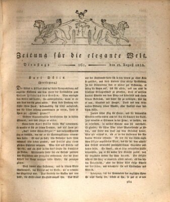 Zeitung für die elegante Welt Dienstag 19. August 1823