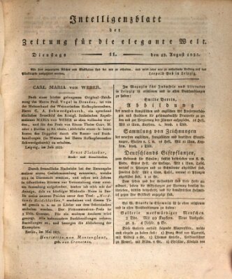 Zeitung für die elegante Welt Dienstag 19. August 1823