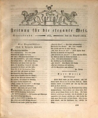 Zeitung für die elegante Welt Samstag 23. August 1823