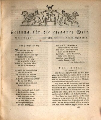 Zeitung für die elegante Welt Dienstag 26. August 1823