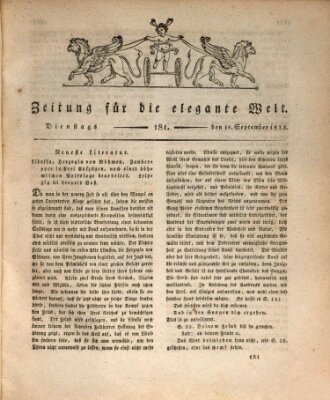 Zeitung für die elegante Welt Dienstag 16. September 1823