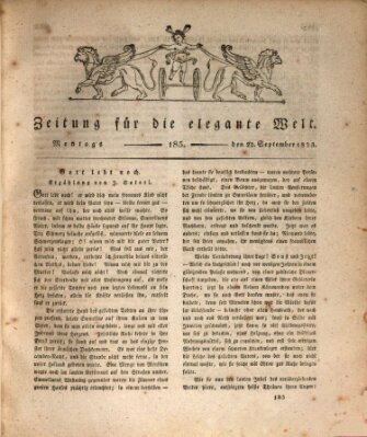 Zeitung für die elegante Welt Montag 22. September 1823