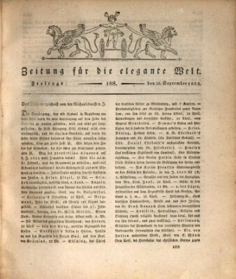 Zeitung für die elegante Welt Freitag 26. September 1823