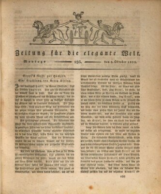 Zeitung für die elegante Welt Montag 6. Oktober 1823