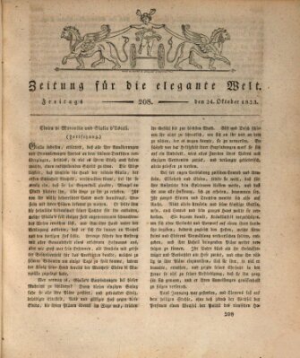 Zeitung für die elegante Welt Freitag 24. Oktober 1823