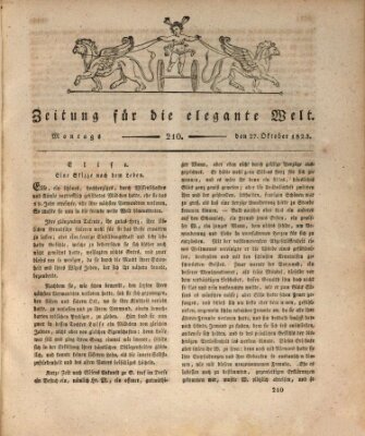 Zeitung für die elegante Welt Montag 27. Oktober 1823